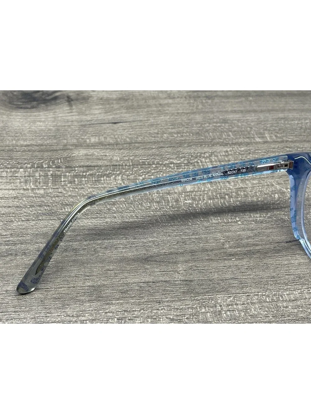 BEBE BB5208 (428) BLUE ANIMAL AUTHENTIC EYEGLASSES 52[]17-135 FRAMES ONLY
